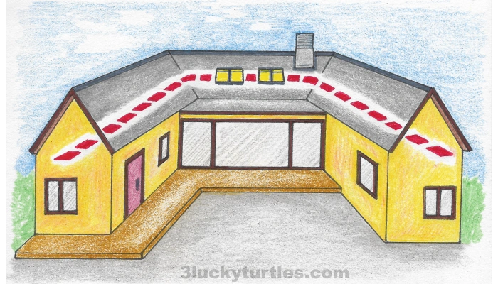 Image for post Illustration of a U-shaped house.