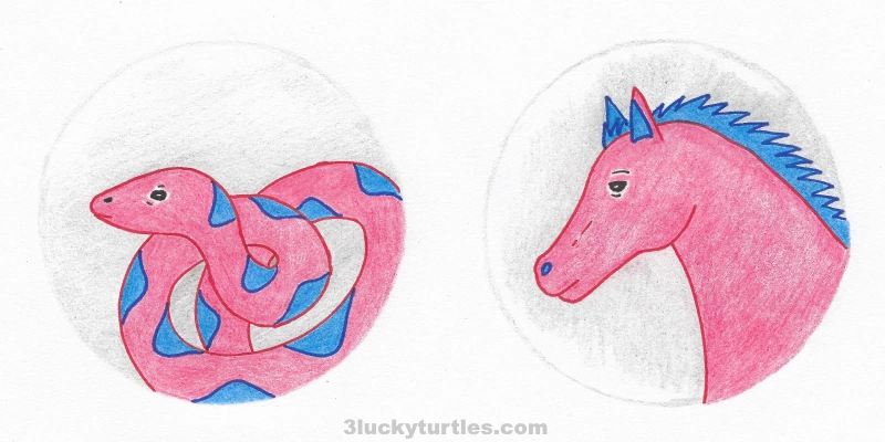 Avatars of snake and horse. Image for post Avatars of snake and horse.