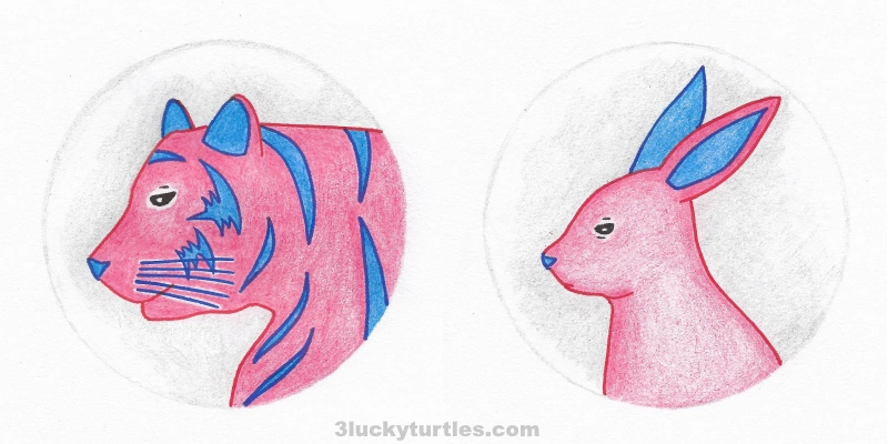 Tiger and rabbit avatars. Image for post Tiger and rabbit avatars.