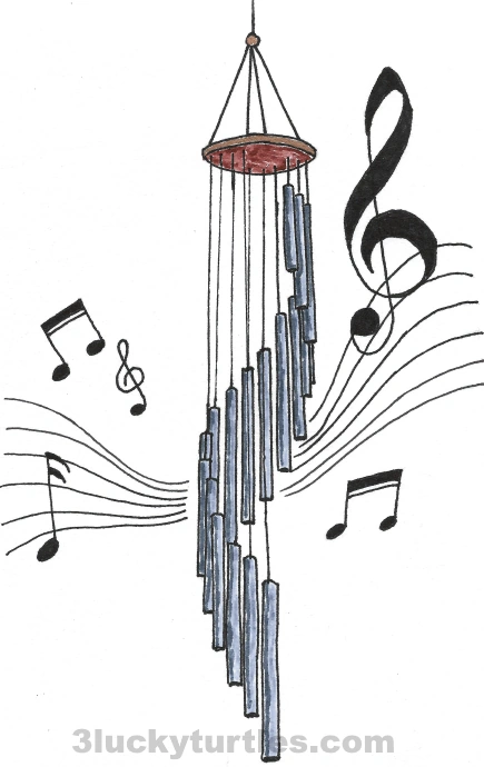 Image for post An illustration of a metal wind chime.